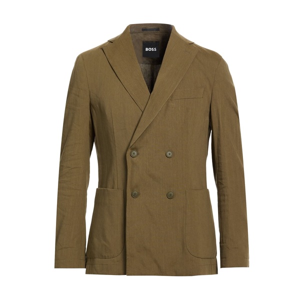 【送料無料】 ボス メンズ ジャケット&ブルゾン アウター Blazers Green|asty