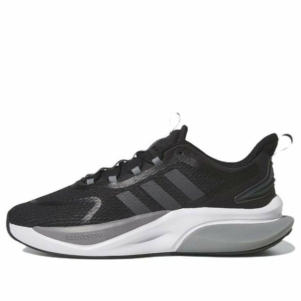 adidas アディダス メンズ スニーカー 【adidas Alphabounce+ \u0027Black White Grey\u0027 HP6144】  大いさ US_12(30.0糎) スニーカー-メンズ靴-靴