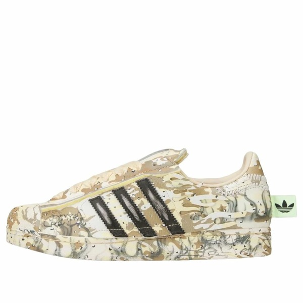 adidas アディダス メンズ スニーカー  【adidas x Hellstar Superstar Warm Sandstone Black KJ2932】  サイズ US_9.5(27.5cm)