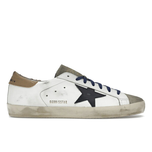 Golden Goose ゴールデングース メンズ スニーカー 【Golden Goose Super-Star Suede Toe White Taupe Royal Blue Black】 サイズ US_7(25.0cm) White/Beige/Royal Blue/Black｜asty