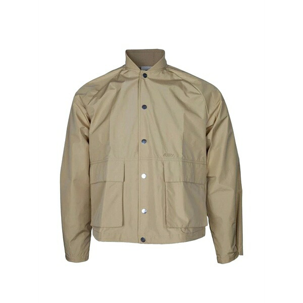 オートリー レディース 上衣＆上衣 アウター Ribbed-collar jacket Neutrals
