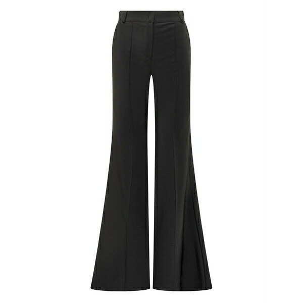 アクチュアリー レディース カジュアルパンツ ボトムス Flared-leg trousers Black