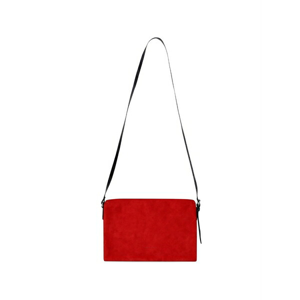 ドリス・ヴァン・ノッテン メンズ ショルダーバッグ 御徒面子 Suede crossbody bag Red