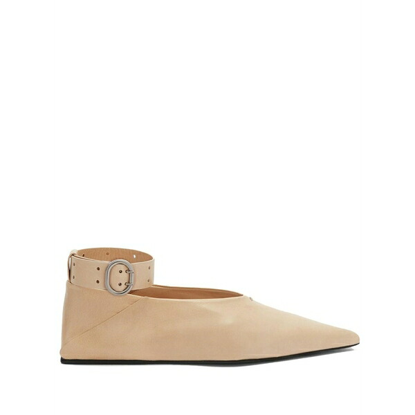 ジル・サンダー レディース サンダル シューズ Scarpa leather ballerina shoes Neutrals｜asty