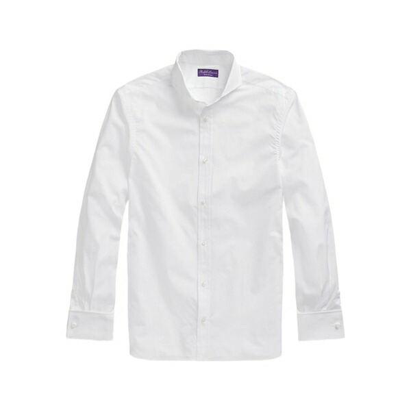 ラルフ・ローレン パープルレーベル メンズ シャツ トップス Cotton-poplin dress shirt White｜asty 109,890円