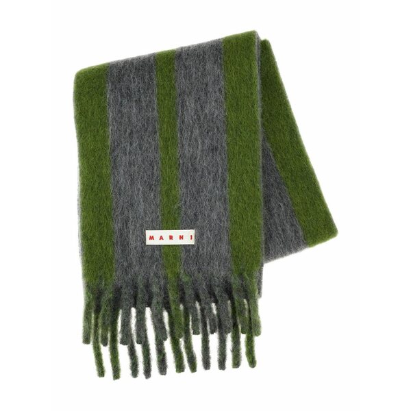 マルニ メンズ えり巻き・袈裟・えり巻き 付属物 Striped scarf Grey