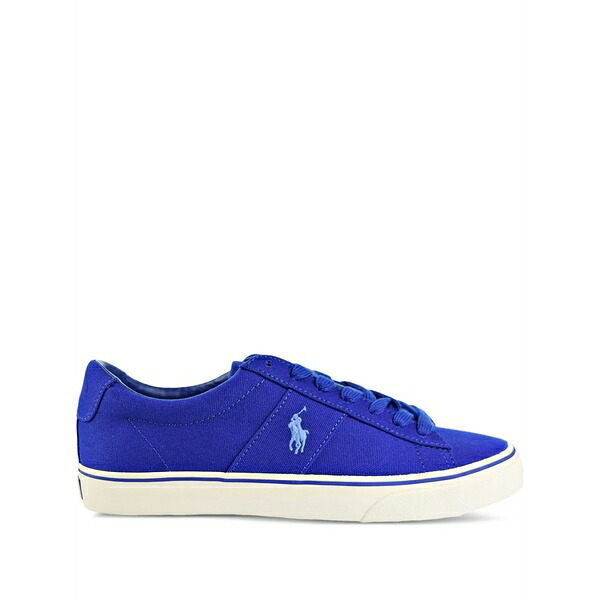 ラルフローレン メンズ スニーカー シューズ Logo-detail lace-up sneakers Blue