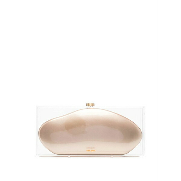 ブームガイア レディース クラッチペダル御徒面子 御徒面子 Annika acrylic clutch bag Gold