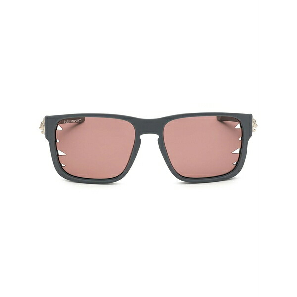 プレインスポーツ メンズ サングラス・アイウェア アクセサリー Square-frame tinted sunglasses Grey｜asty