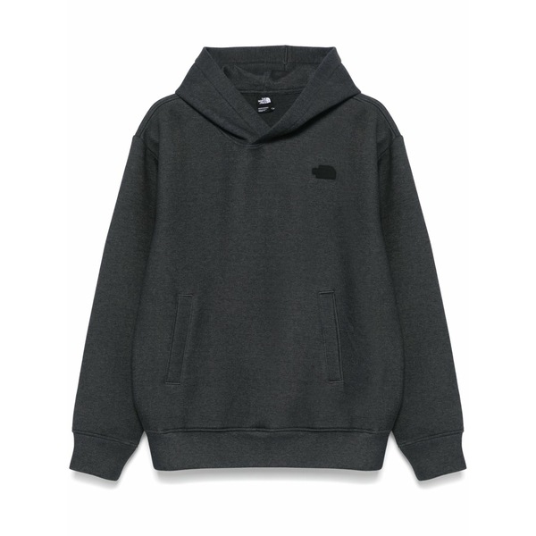 北の方人間の顔 メンズ パーカー・スウェットシャツ アウター Rubberised-logo hoodie Grey