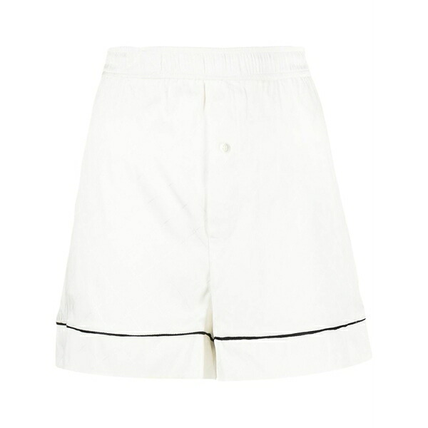 ロウ クラシック レディース カジュアルパンツ ボトムス Stretch-silk lounge shorts White|asty