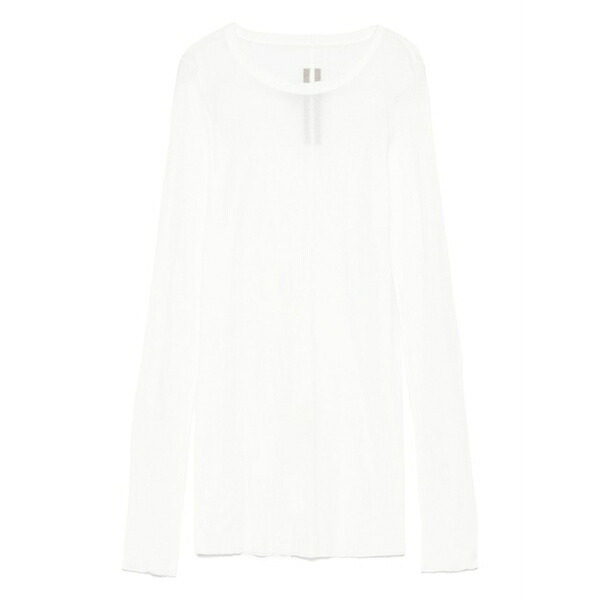 リックオウエンス レディース ティーシャツ トップス Long-sleeve t-shirt White レディースファッション-Tシャツ・カットソー-トップス