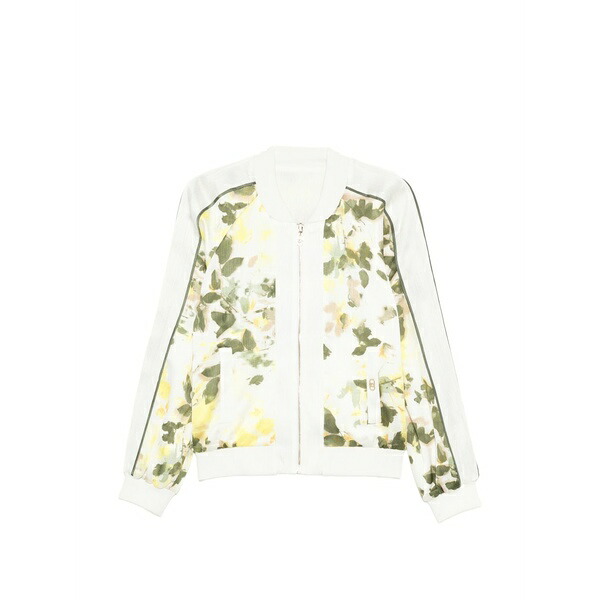 リュージョー レディース ジャケット＆ブルゾン アウター Floral print bomber jacket White｜asty