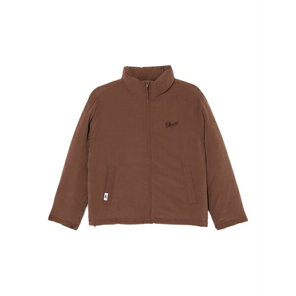 黒茶 レディース 上衣＆上衣 アウター Logo-embroidered jacket Brown