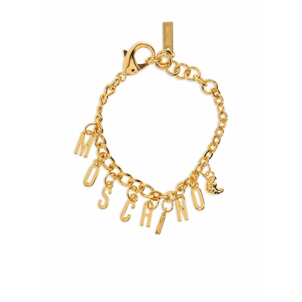 モスキーノ レディース ブレスレット・バングル・アンクレット アクセサリー Lettering-charm bracelet Gold｜asty