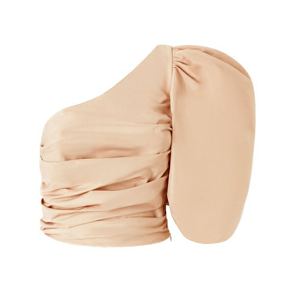 ピンコ レディース シャツ トップス Gathered top Pink|asty