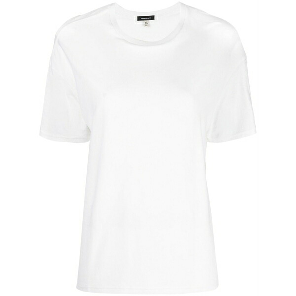 アールサーティーン レディース プルオーバー トップス Cotton crew-neck t-shirt White