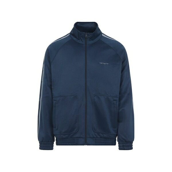 鉄道車両ハート形 メンズ 上衣＆上衣 アウター Bolar zip stripe-detail jacket Blue