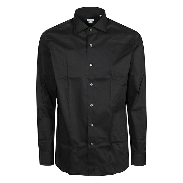 オリアン メンズ プルオーバー トップス Cotton shirt Black