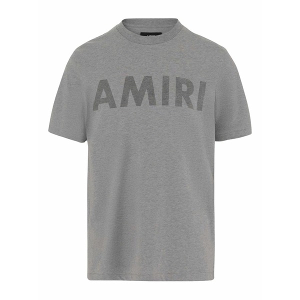 アミリ メンズ ティーシャツ トップス Logo-print t-shirt Grey トップス-メンズファッション-Tシャツ・カットソー