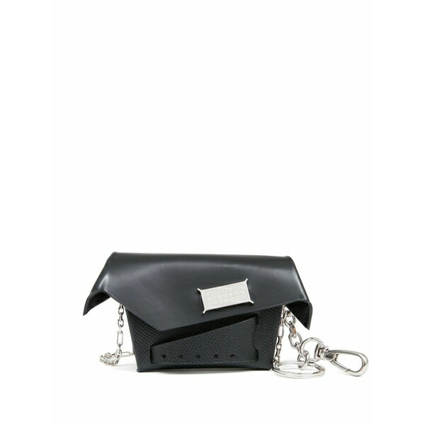 マルタンマルジェラ メンズ ショルダーバッグ 御徒面子 Snatched classique cross body bag Black