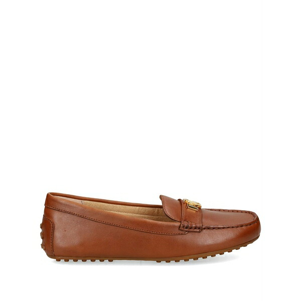 ラルフローレン レディース スリッポン・ローファー シューズ Barnsbury leather driving shoes Brown