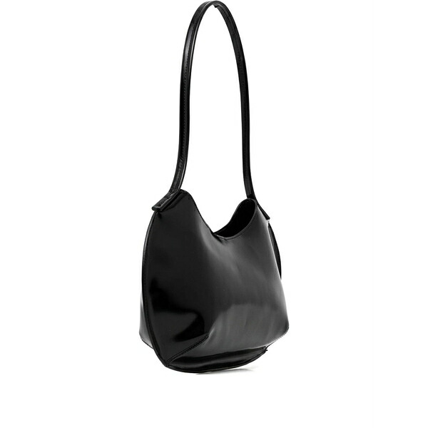 バイファー レディース ショルダーバッグ バッグ Medium horner leather shoulder bag Black｜asty