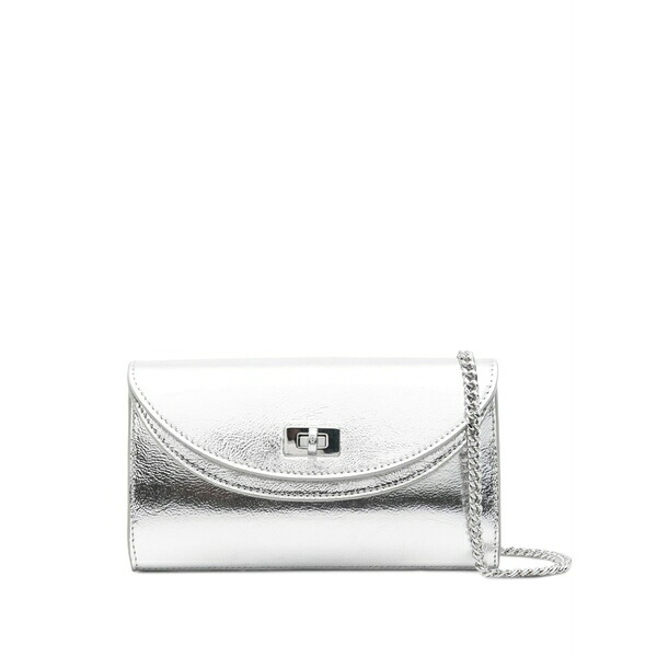 サンドロ レディース ショルダーバッグ バッグ Small turn-lock chain-strap cross body bag Silver｜asty