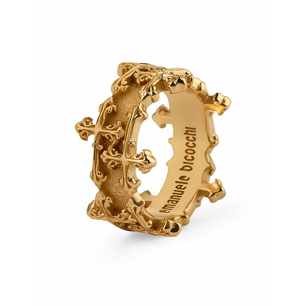 エマニュエレ ビコッキ メンズ 輪っか 佩び物 Avelli double band ring Gold