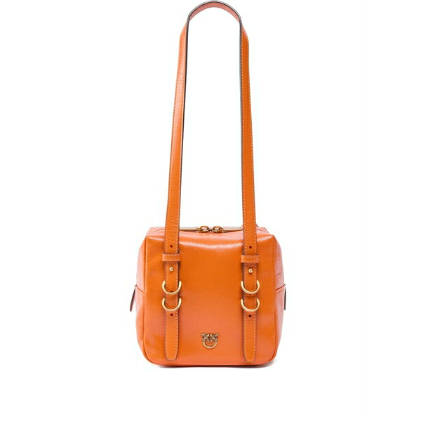 ピンコ レディース ショルダーバッグ 御徒面子 Ring-detail shoulder bag Orange