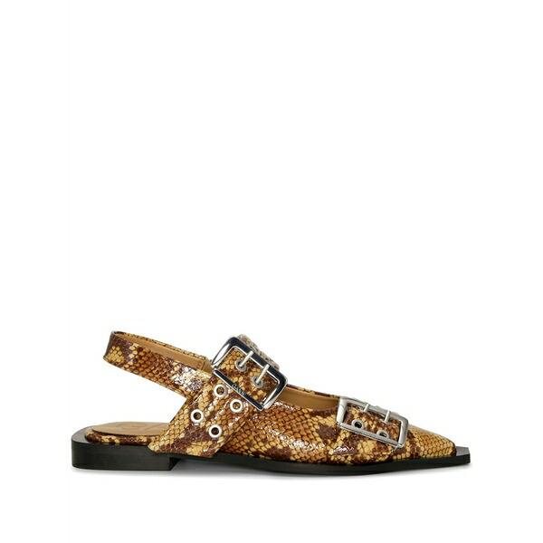 ガニー レディース サンダル シューズ Feminine ballet lats Brown｜asty