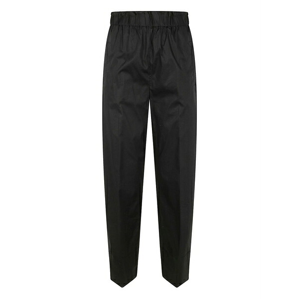 ツインセット レディース カジュアルパンツ ボトムス Elasticated-waist trousers Black｜asty