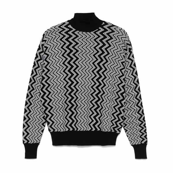 ミッソーニ レディース ニット&セーター アウター Zigzag sweater Black|asty