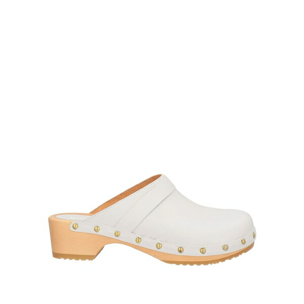 【送料無料】 マイカロム レディース サンダル シューズ Mules & Clogs White