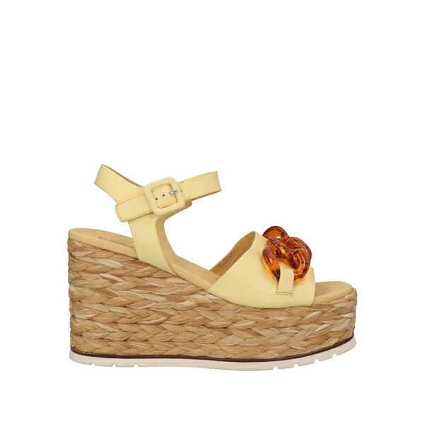 【送料無料】 エルヴィオ ザノン レディース サンダル シューズ Espadrilles Yellow
