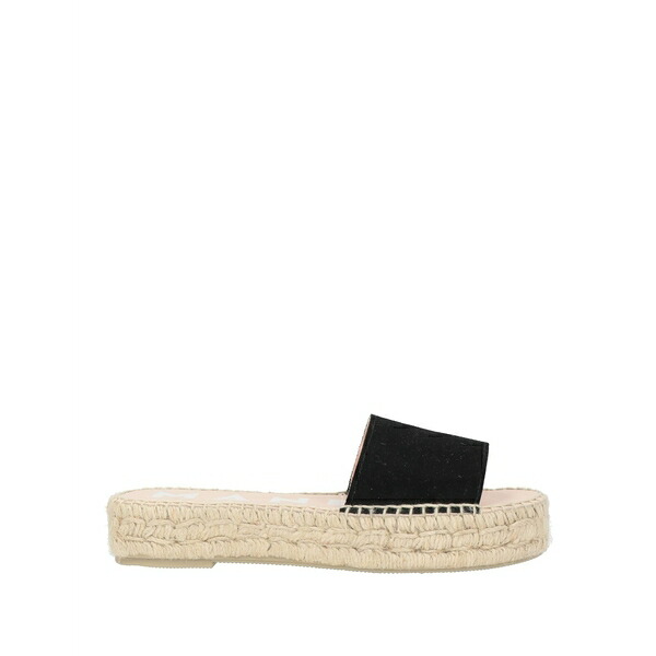 【送料無料】 マネブ レディース サンダル シューズ Espadrilles Black|asty
