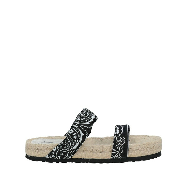 【送料無料】 マネブ レディース サンダル シューズ Espadrilles Black