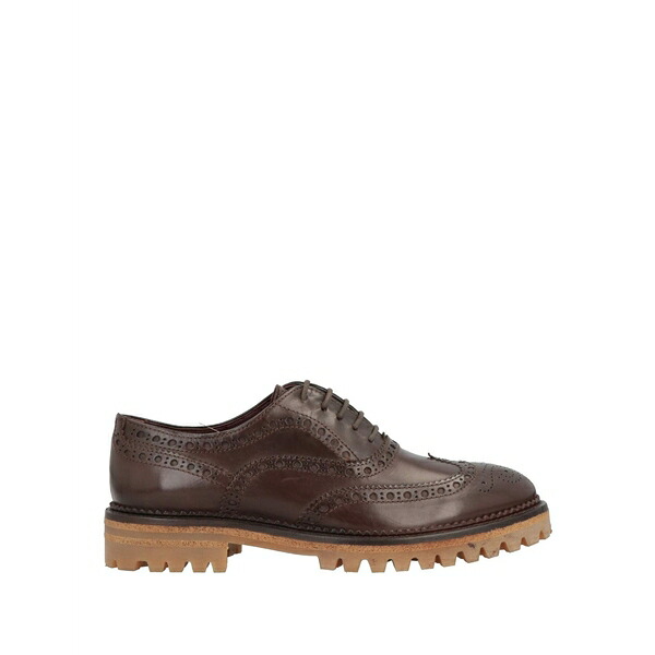 【貨物輸送無料】 カルピエーレ レディース オックスフォード シューズ Lace-up shoes Brown 靴-レディース靴-スリッポン