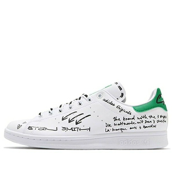 adidas アディダス メンズ スニーカー 姿勢為損ない 【adidas Stan Smith \u0027Sharpie Pack - Graffiti White Green\u0027 GV9800】  大きさ US_M_4