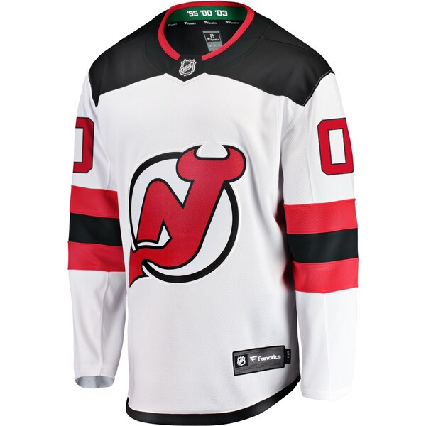 ヒート Fanatics ファナティクス ユニフォーム トップス メンズ New Jersey Devils Fanatics Branded  Away Breakaway Custom Jersey White 通販
