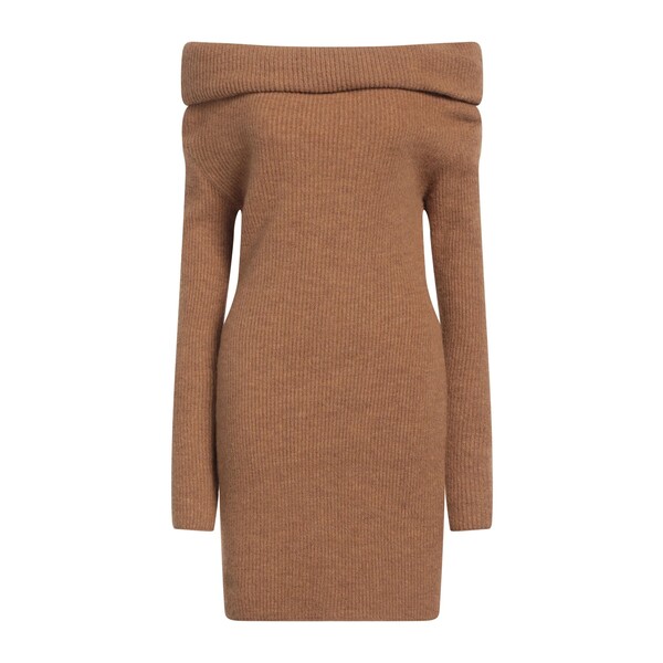 【送料無料】 エーケプ レディース ワンピース トップス Mini dresses Brown