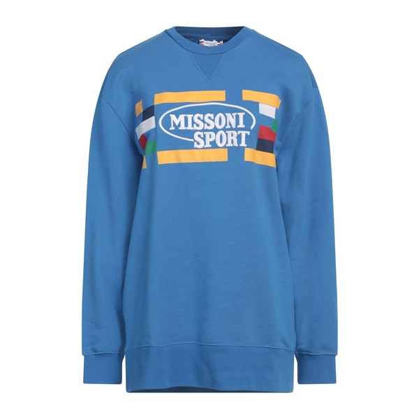 【貨物輸送無料】 ミッソーニ レディース パーカー・スウェットシャツ アウター Sweatshirts Azure