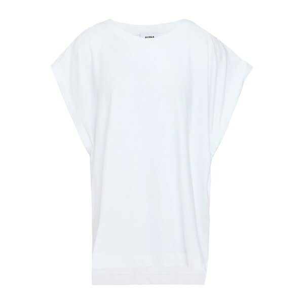 【送料無料】 アルファス テューディオ レディース Tシャツ トップス T-shirts White