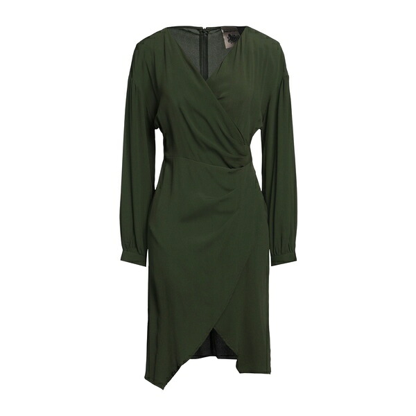 【送料無料】 セミクチュール レディース ワンピース トップス Mini dresses Green