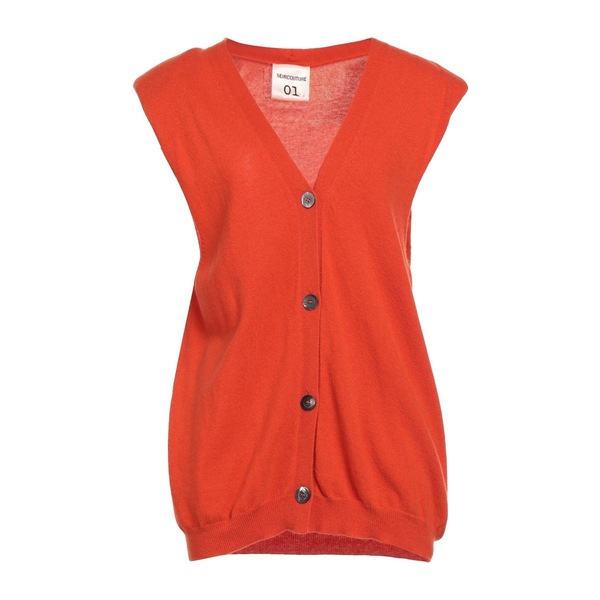 【貨物輸送無料】 セミクチュール レディース ジレー アウター Cardigans Orange
