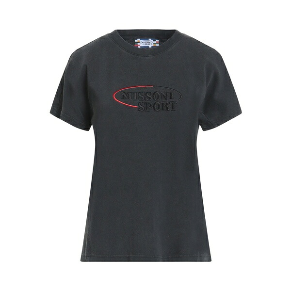 【送料無料】 ミッソーニ レディース Tシャツ トップス T-shirts Grey|asty