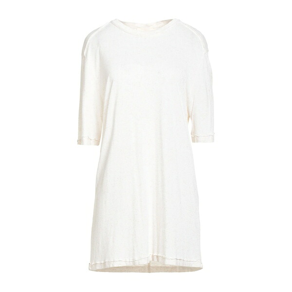 【送料無料】 アトモファクトリー レディース Tシャツ トップス T-shirts White