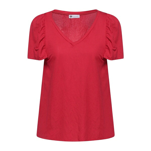 【貨物輸送無料】 ダイアナガレッシー レディース ティーシャツ トップス Tops Red レディースファッション-Tシャツ・カットソー