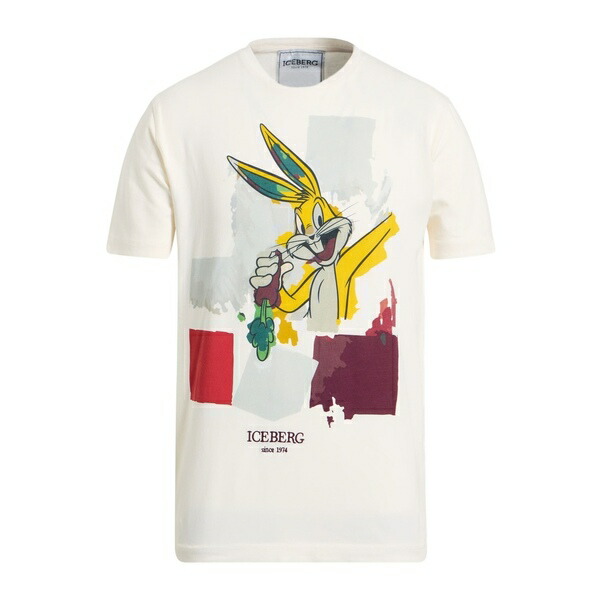 【送料無料】 アイスバーグ メンズ Tシャツ トップス T-shirts White