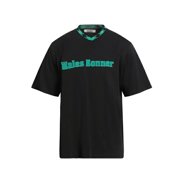 【送料無料】 ウェールズ ボナー メンズ Tシャツ トップス T-shirts Black